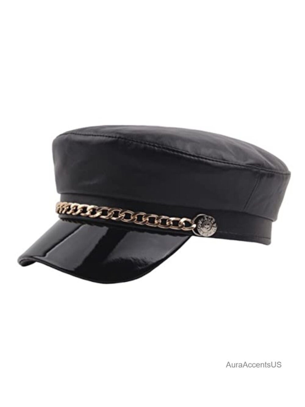 PU Newsboy Cabbie Baker Boy Peaked Beret Cap Adjustable